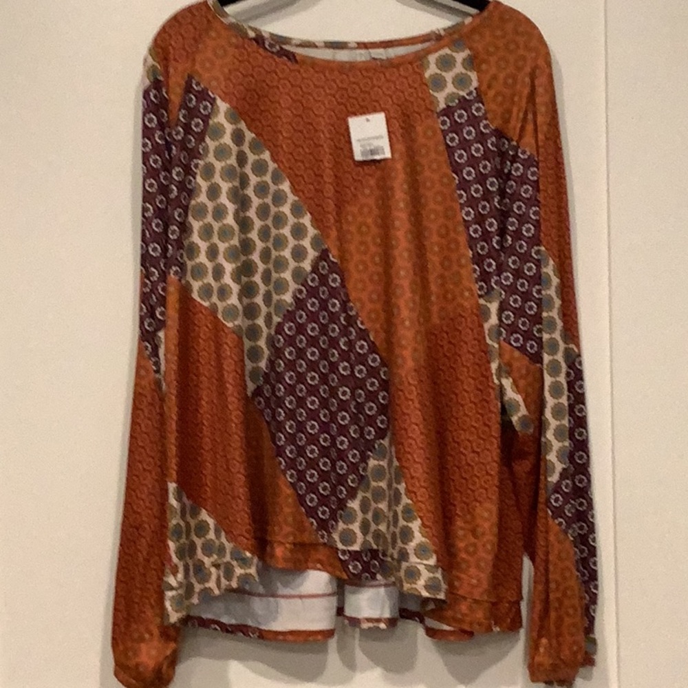 Cato long sleeve blouse size XL brand new with tags!